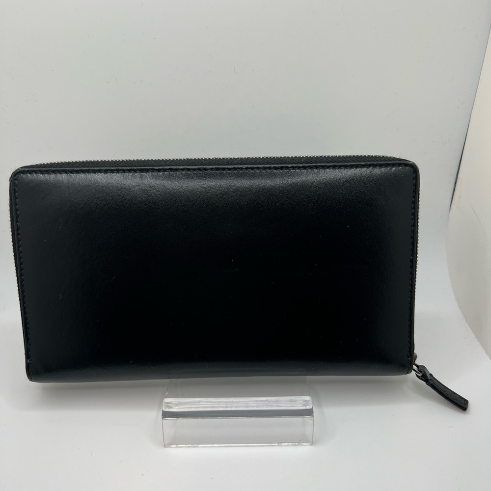 Balenciaga Black Leather Zip Wallet Full Inclusion - Picture 3 of 16